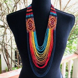 Western Woven Seed Bead Necklace
